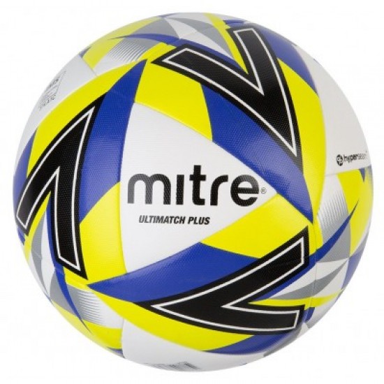 Football Mitre B1116 ULTIMATCH PLUS WHITE FOOTBALL - Available in Size 3 / 4 / 5