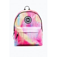 HYPE UNISEX PINK SPRAY DRIPS CREST BACKPACK